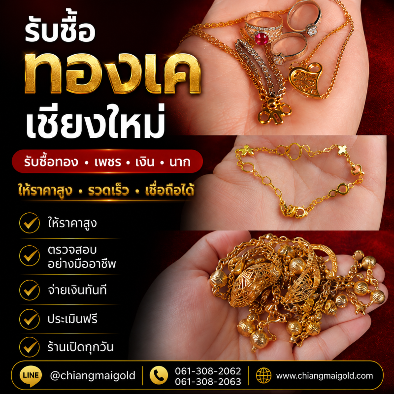 รับซื้อทองเค เชียงใหม่